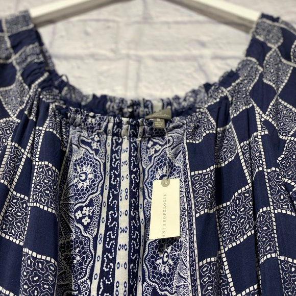 Anthropology dress midi blue - Picture 7 of 12